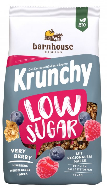 BIO Crunchy Oats Low Sugar -Very Berry (Barnhouse Brand )